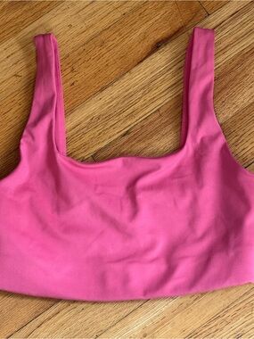 girlfriend collective Hot Pink Scoop Bralette